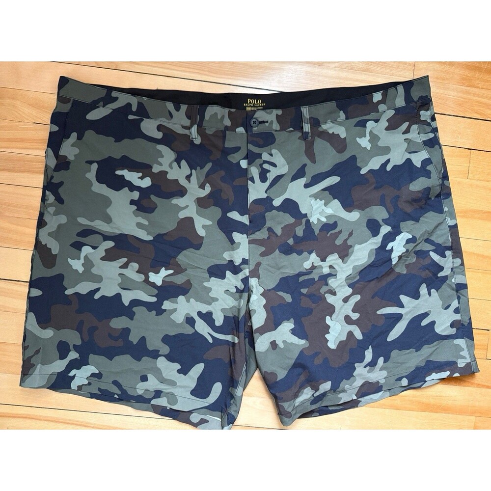Polo Ralph Lauren Camo Board Shorts Green Brown Camoflauge 52B Big Tall